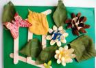 DIY řemesla z obilovin pro děti, krok za krokem mistrovská třída DIY řemesla z hrachu a fazolí