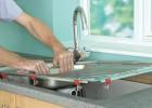 Installing the sink in the countertop yourself: instructions Attaching a stainless steel sink to the countertop