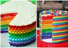 Rainbow festive cake - of extraordinary beauty