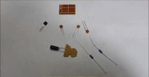 Paprastas metalo detektorius su dviem tranzistoriais